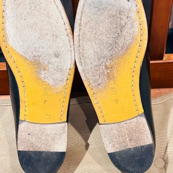 Jay Butler’s Horse Bit Black Leather Loafers with Gold Buckle. - Picture 6 of 13